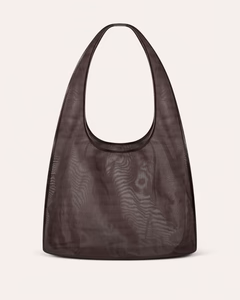 Large Mesh Sacchetto, Coffee